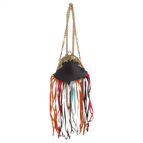 GUCCI Leather Chain Coin Purse, Crossbody Bag, Shoulder Bag Women's Black