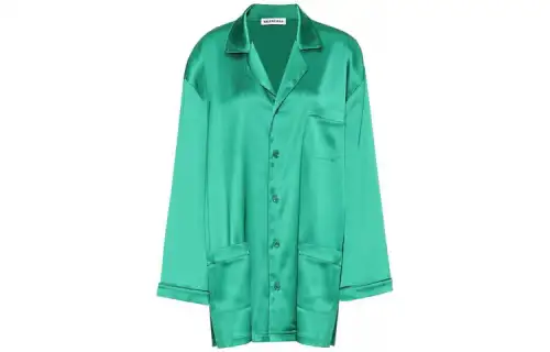 Balenciaga Shirts Women's Green Moderate