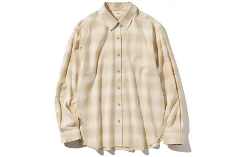 UNIQLO Shirts Women's Beige Pointed Collar Moderate Other
