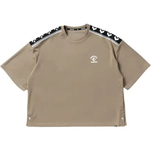 Converse Tee Drop Shoulder Sleeve T Shirt Women's Beige