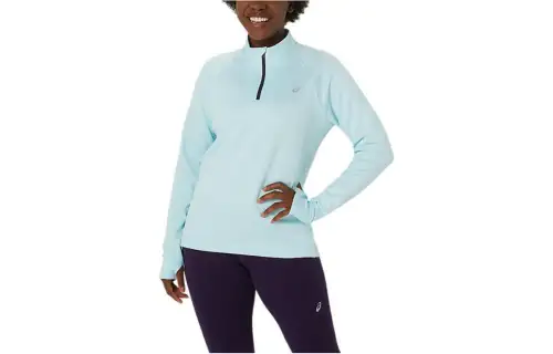 ASICS THERMOPOLIS Sweatshirts Women's Aquamarines Stone Color Half Turtleneck Moderate Other