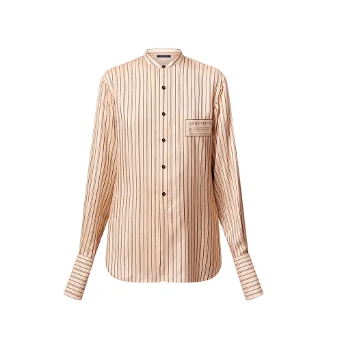LOUIS VUITTON Collarless Neverfull Stripes Shirt