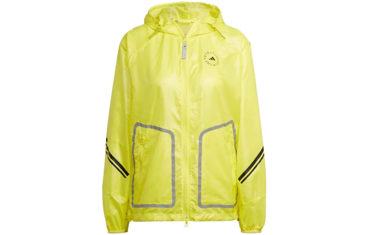 Adidas Jackets Women's Yellow Hooded (Non-detachable) Moderate