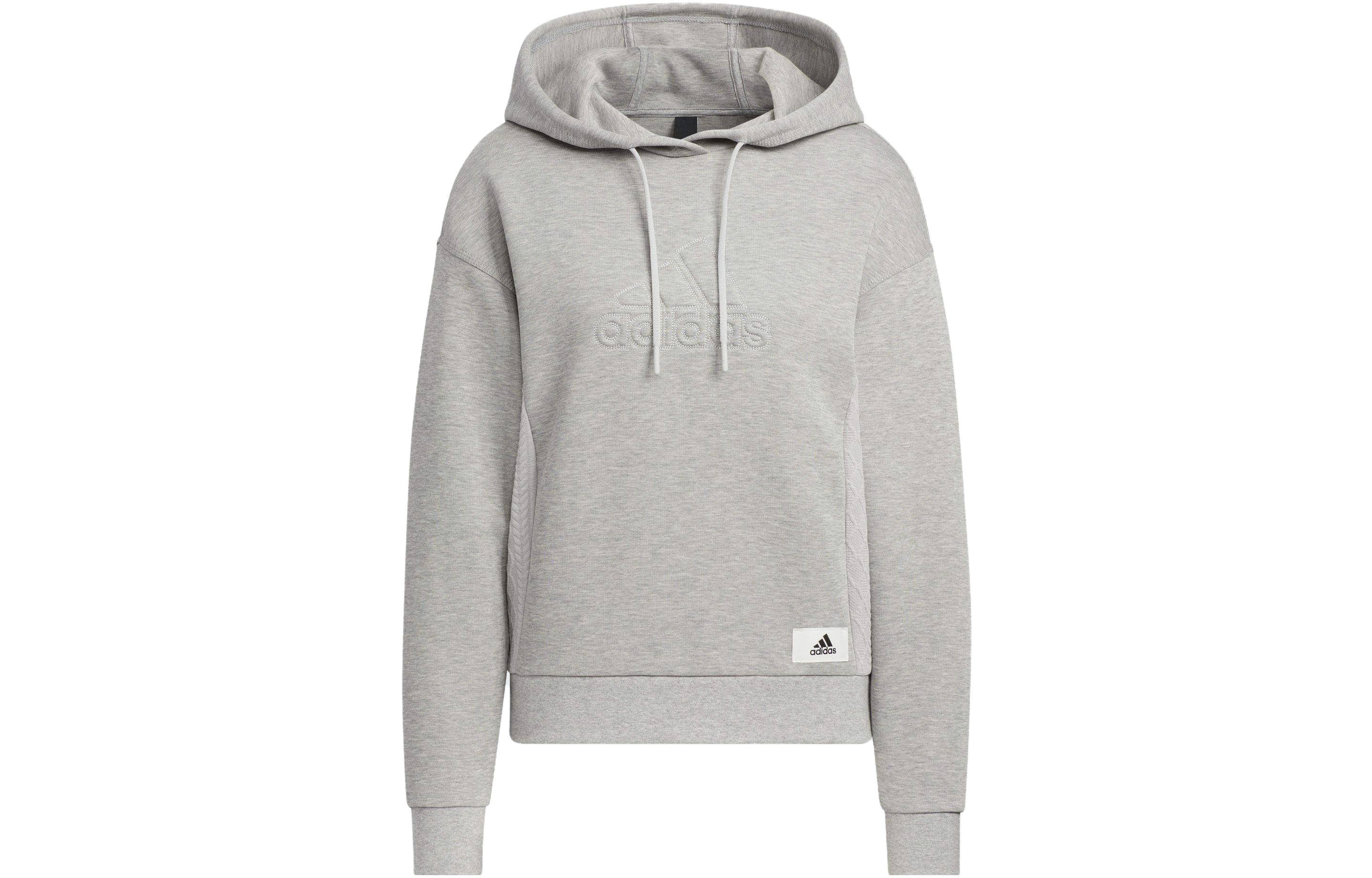 Adidas Lounge Hooded Sweatshirt Women's Gray