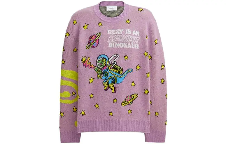 COACH Cosmic Coach Knitwear Women's Purple