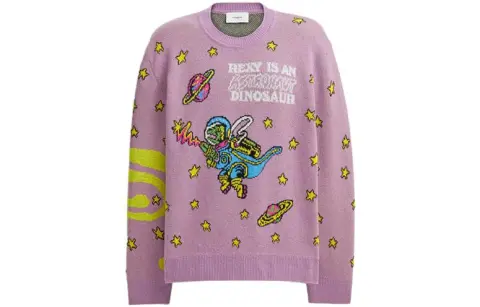 COACH Cosmic Coach Knitwear Women's Purple