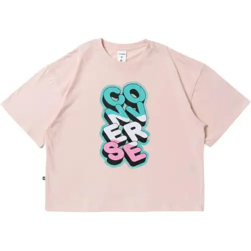 Converse Tee T Shirt Women's Sand Pink