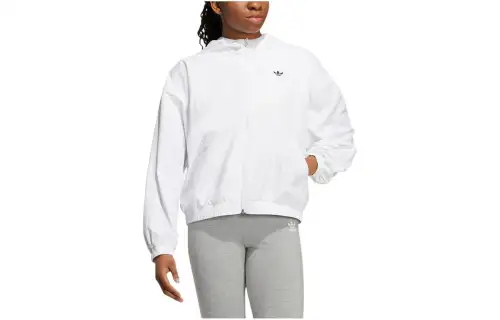Adidas Originals Jackets Women's White Hooded Moderate Other