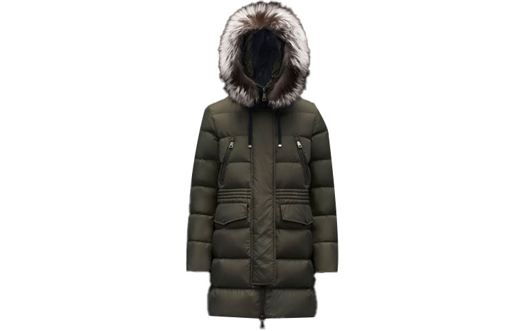 Женская куртка Moncler (армейская зеленая)