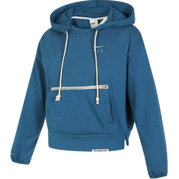 Nike Sweatshirts Women's Blue Hooded Moderate Regular