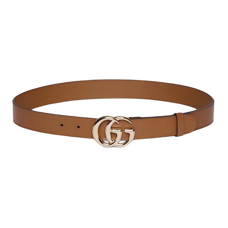 Женский ремень Gucci GG Marmont (коричневый)