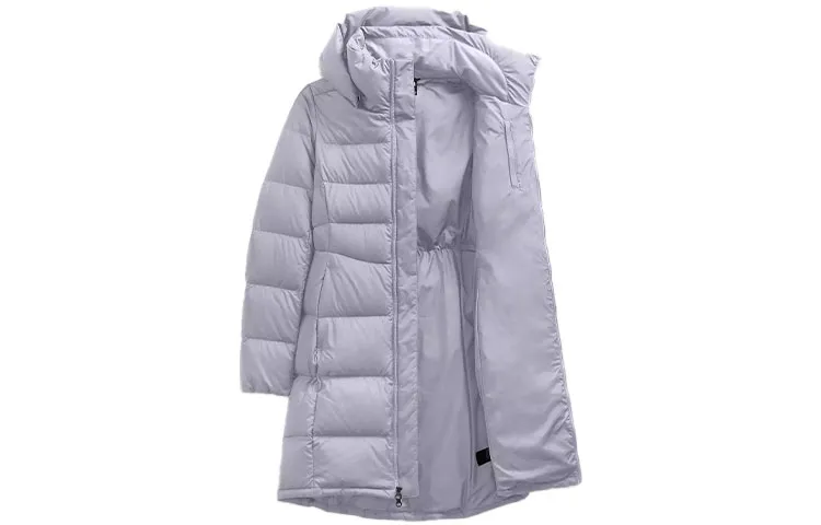 THE NORTH FACE Down Jackets Women's Purple Hooded Moderate Nipped-in Waist