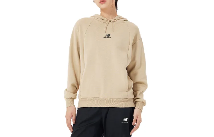 New Balance Sweatshirts Women's Khaki Hooded Moderate Other