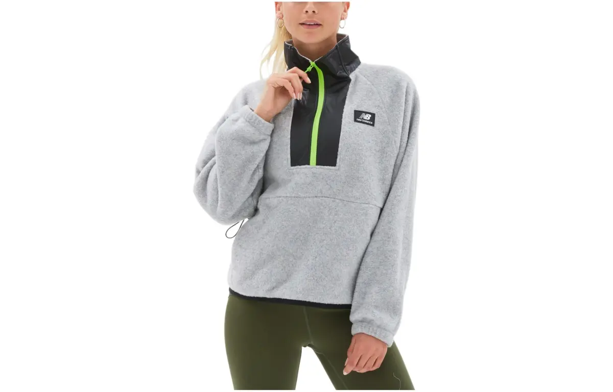 New Balance Jackets Women's Gray Stand Collar Moderate Other