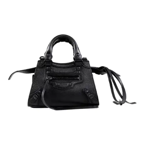 Balenciaga Leather Handbag Women's Black