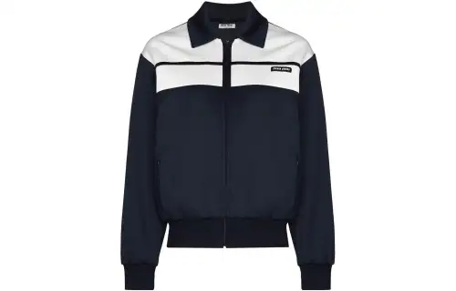 MIU MIU Jackets Women's Blue Lapel Moderate Other