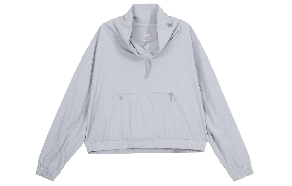 Nike SPORTSWEAR TECH PACK Jackets Women's Silver Gray Turtleneck Moderate Other