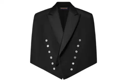 Lv Loose Collar Cape Sleeve Spencer Jacket