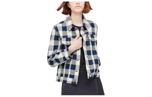 UNIQLO Jackets Women's Blue Lapel Moderate Other