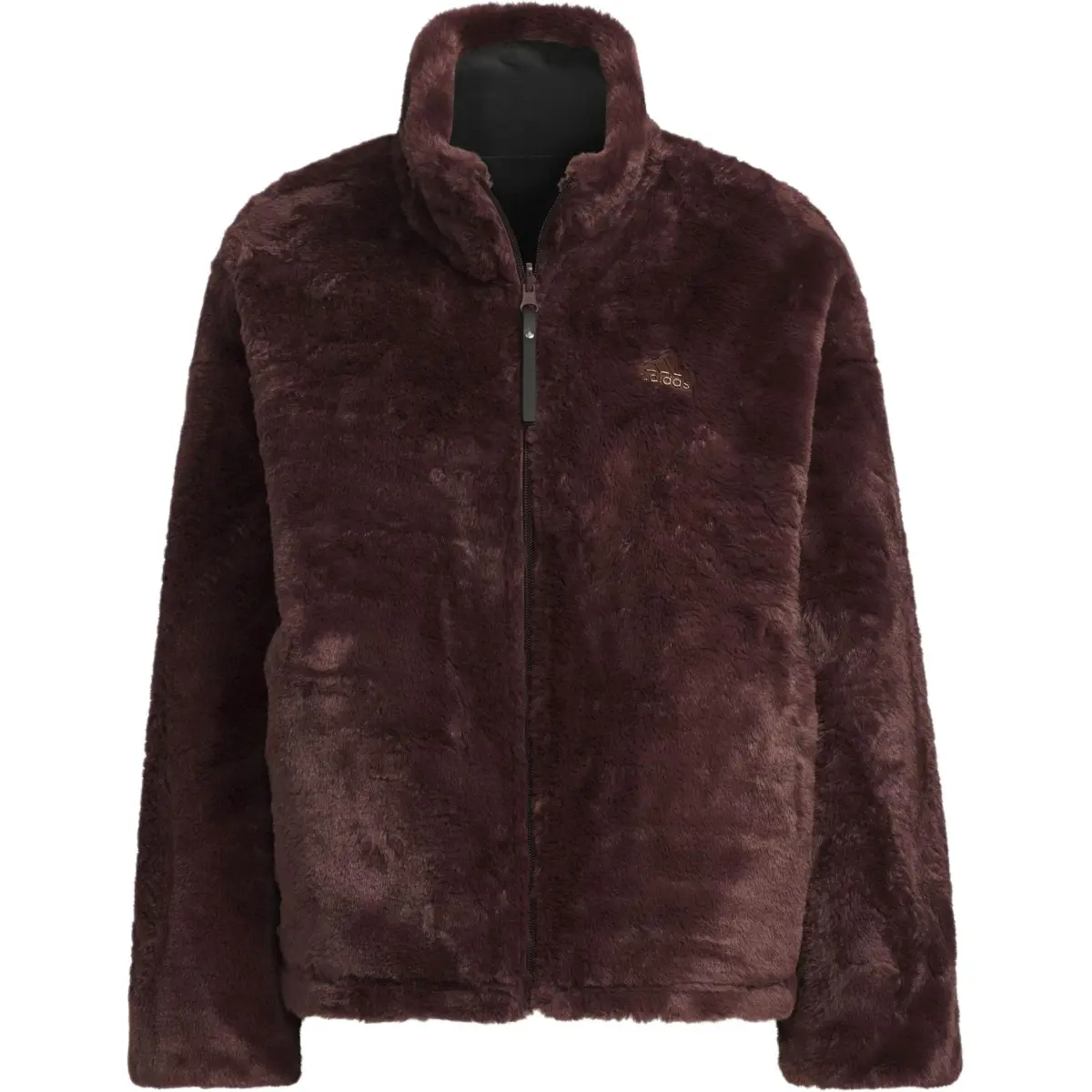 Adidas MODERN REVERSIBLE FUR Jackets & Coats Women's Dark Gray Brown