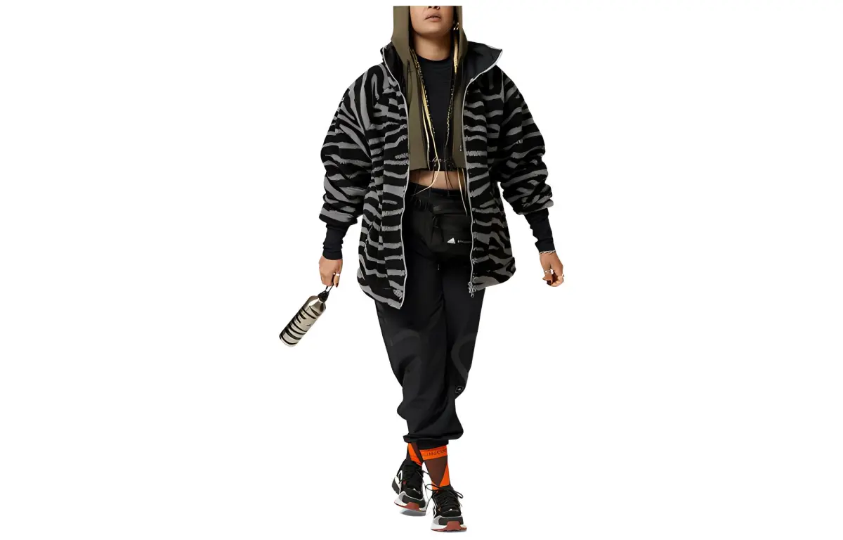 Adidas By Stella McCartney Animal print Fleece Jacket