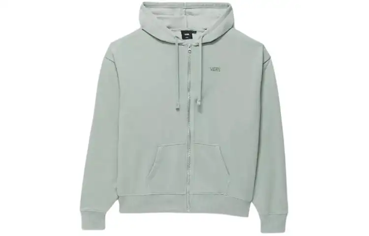 Vans Everyday Oversized Full Zip Hoodie Jackets & Coats Women's Iceberg Green