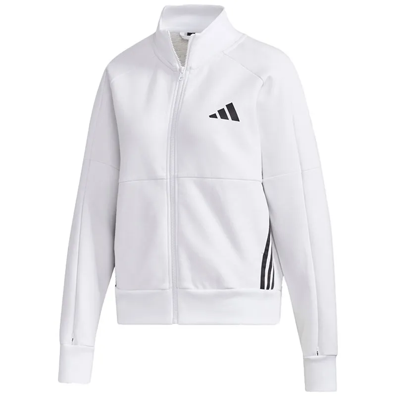 Adidas Jackets Women's White Stand Collar Moderate Other