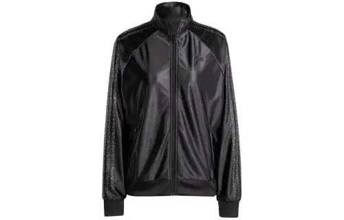 Adidas Originals Embed Three Stripes Track Top Jackets & Coats Women's Black
