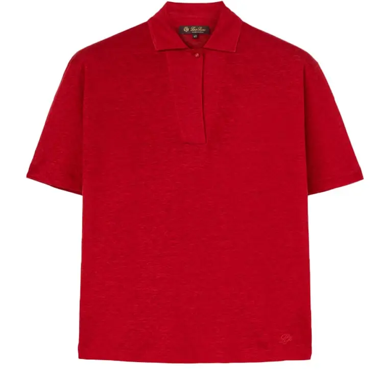 Loro Piana SS24 Polo Shirt Women's Tango Red