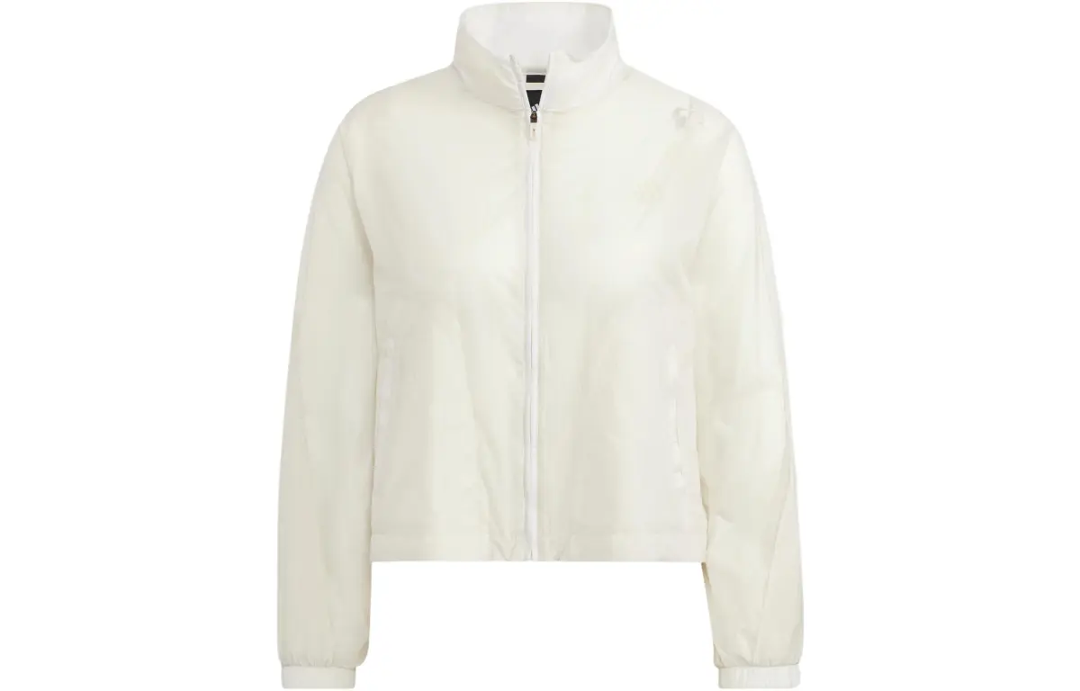 Adidas Jackets Women's White Stand Collar Moderate Other