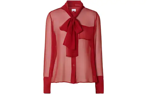 Burberry Shirts Women's Red Crew Neck Moderate Other