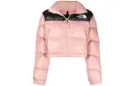 THE NORTH FACE Women'ss Nuptse 700 Fill Short Jacket Rose Tan