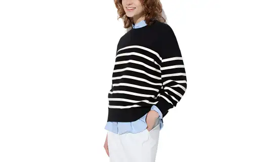 UNIQLO Knitwear Women's Black Crew Neck Moderate Other