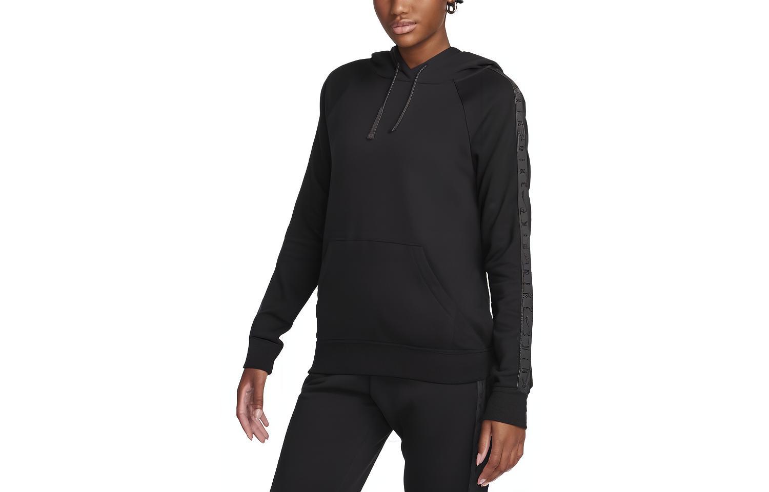 Nike Sweatshirts Women's Black Hooded Moderate Regular