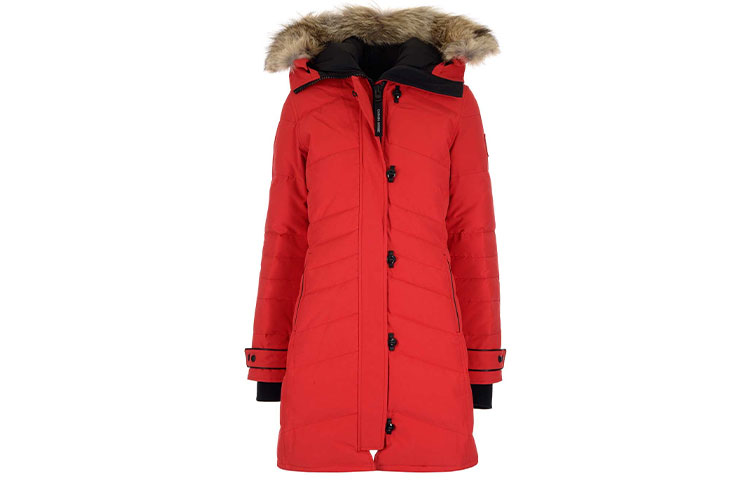 Женский пуховик Canada Goose Lorette (красный)