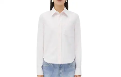 Bottega Veneta Shirts Women's White Lapel Moderate Other
