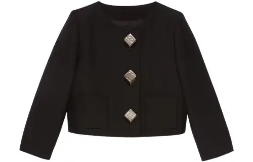 GUCCI Women's Dry Wool Jacket Black
