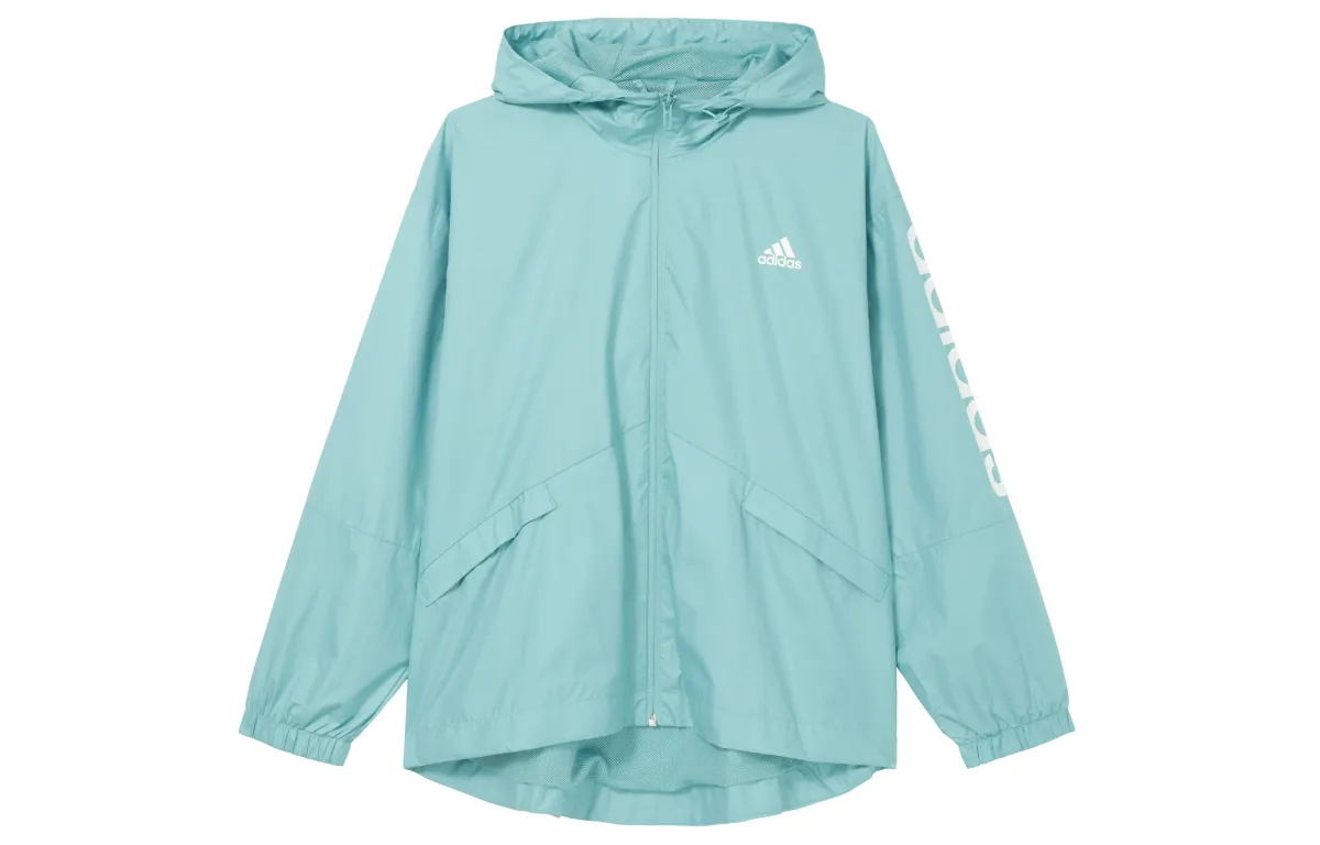 Adidas Jackets Women's Blue Hooded Moderate Other