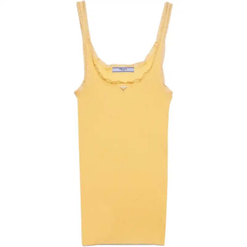Prada ribbed cotton top