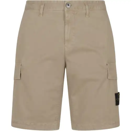 Stone Island Compass Patch Cargo Shorts