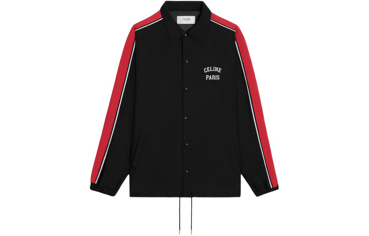 CELINE Paris Coach Jacket In Nylon Twill