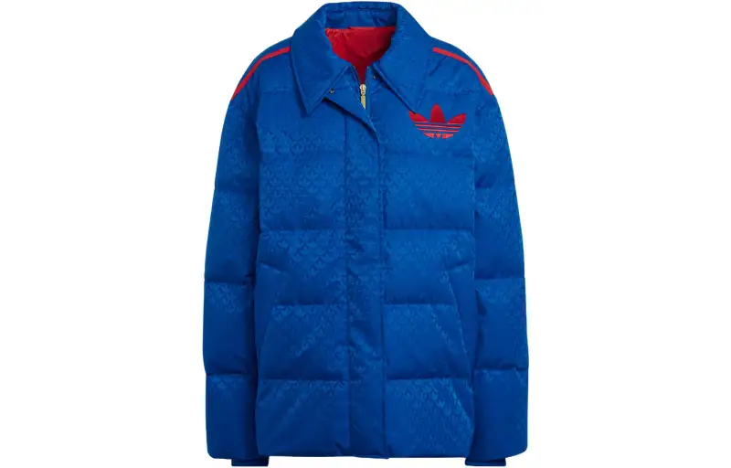 Adidas Originals Heritage Now Monogram Down Jacket Winter Women's Blue