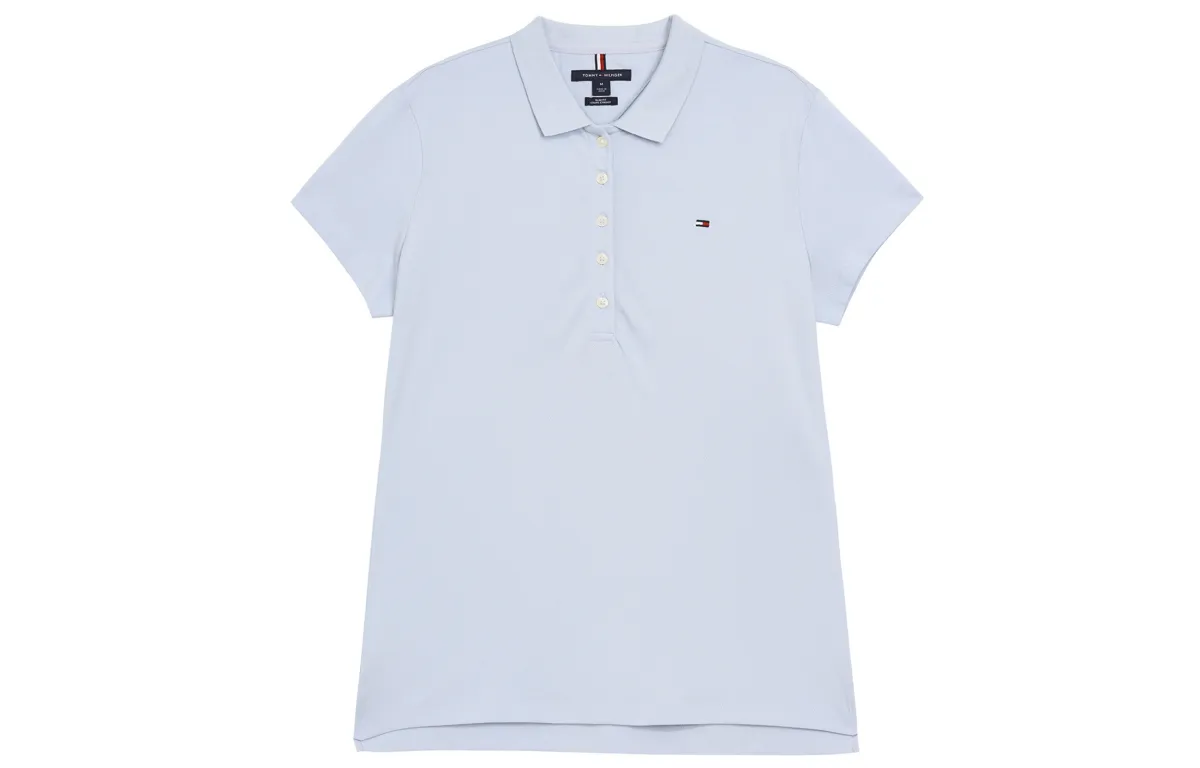 Tommy Hilfiger Polo Shirt Women's Light Blue