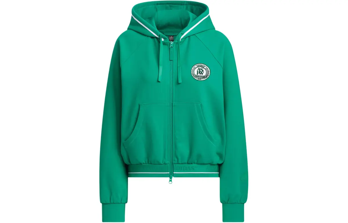 Adidas Verbiage Crop Jacket Jackets & Coats Women's Smoke Green