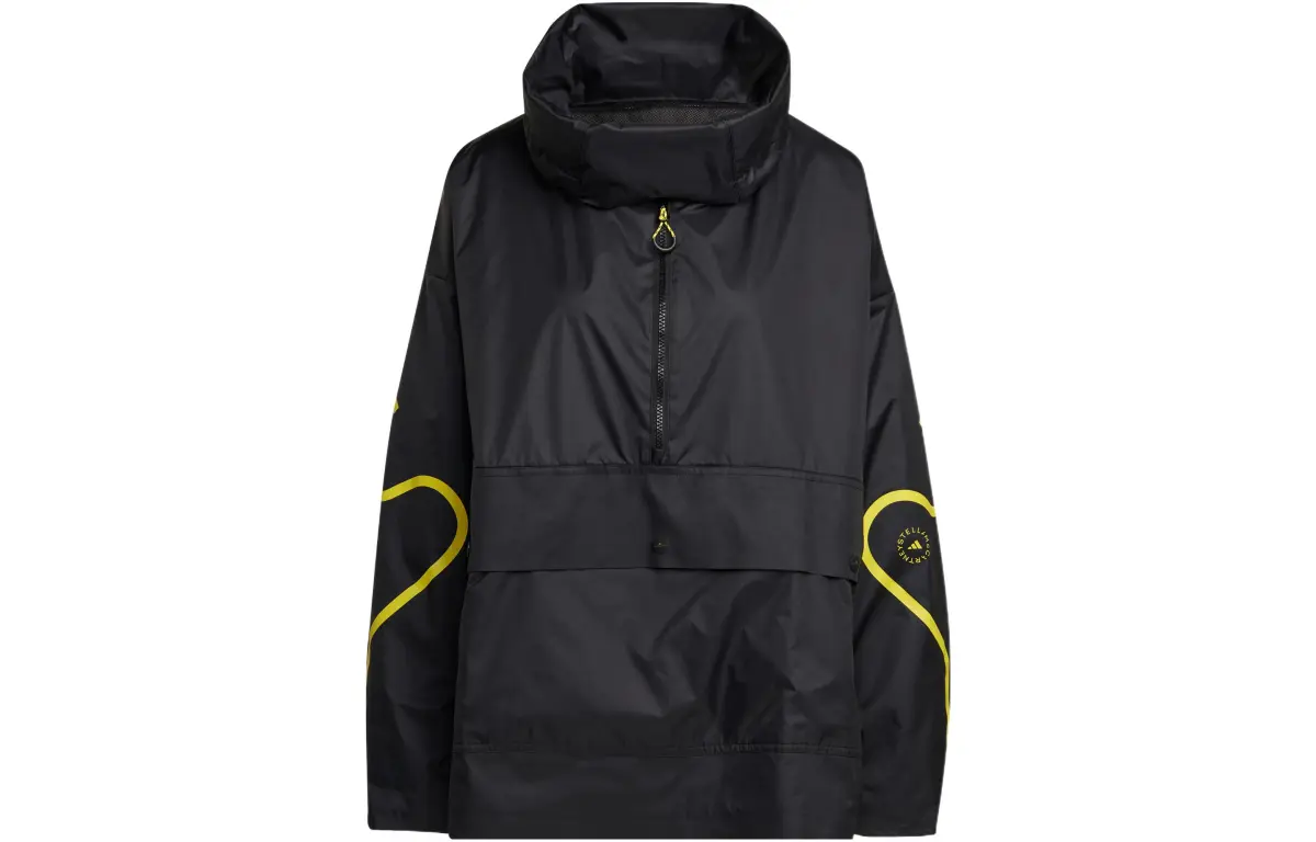 Adidas X Stella McCartney Jackets Women's Black Stand Collar Moderate Other