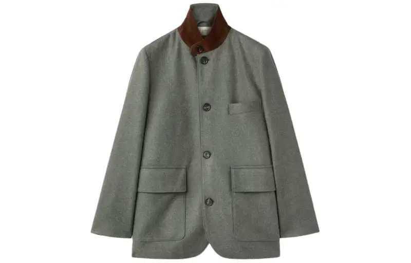 Loro Piana Mini Roadster Jacket Jackets & Coats Women's Gray Green