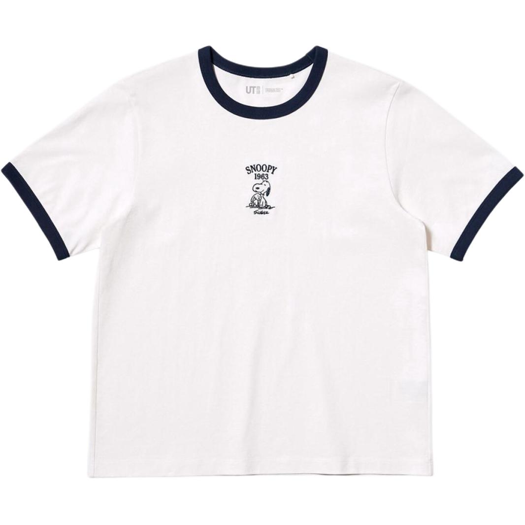 Женская футболка UNIQLO x PEANUTS (белая)