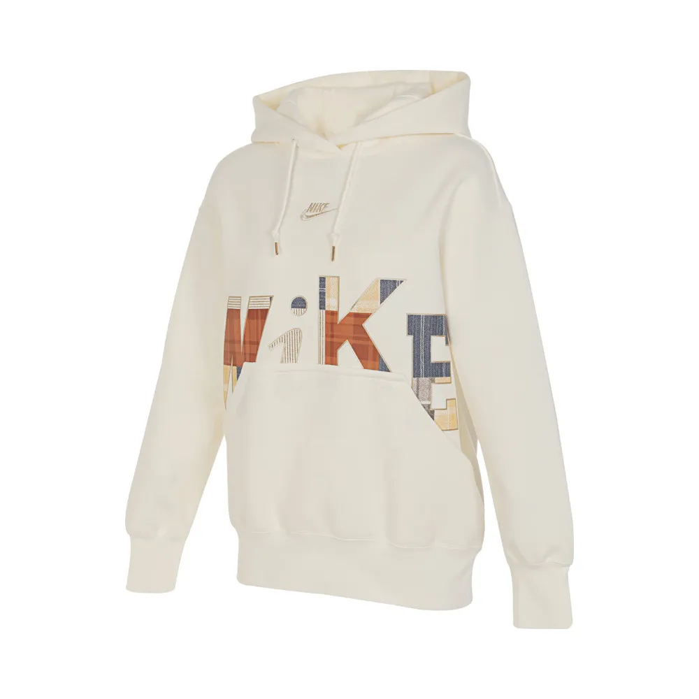 Nike Sweatshirts Women's White Hooded (Non-detachable) Moderate Regular