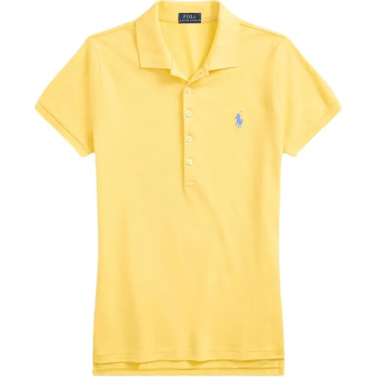 Polo Ralph Lauren FW24 Polo Shirt Slim Fit Women's Yellow