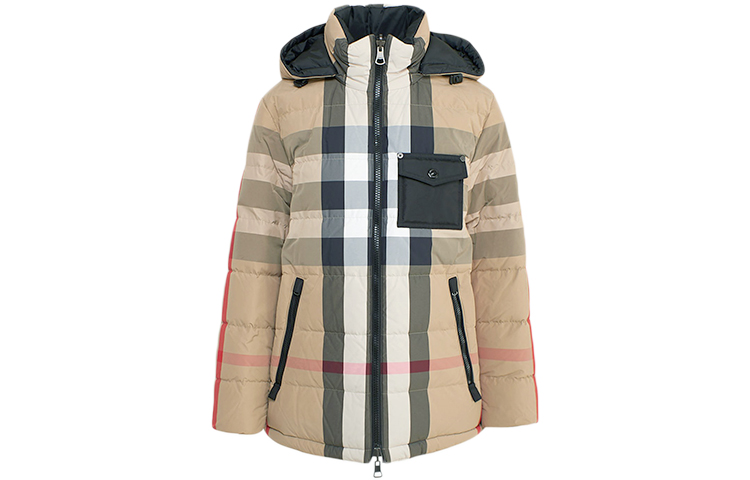 Женский пуховик Burberry (разноцветный)